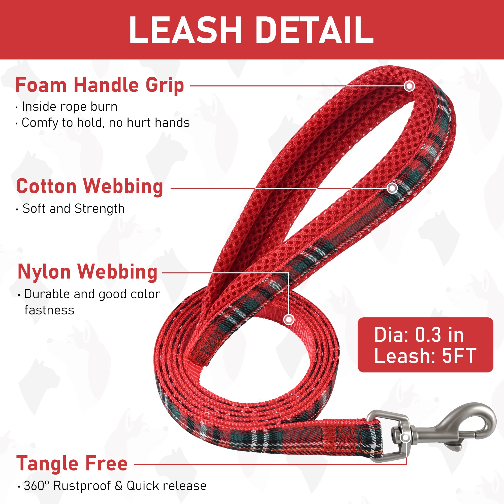 Small Dog Harness Collar and Leash Set