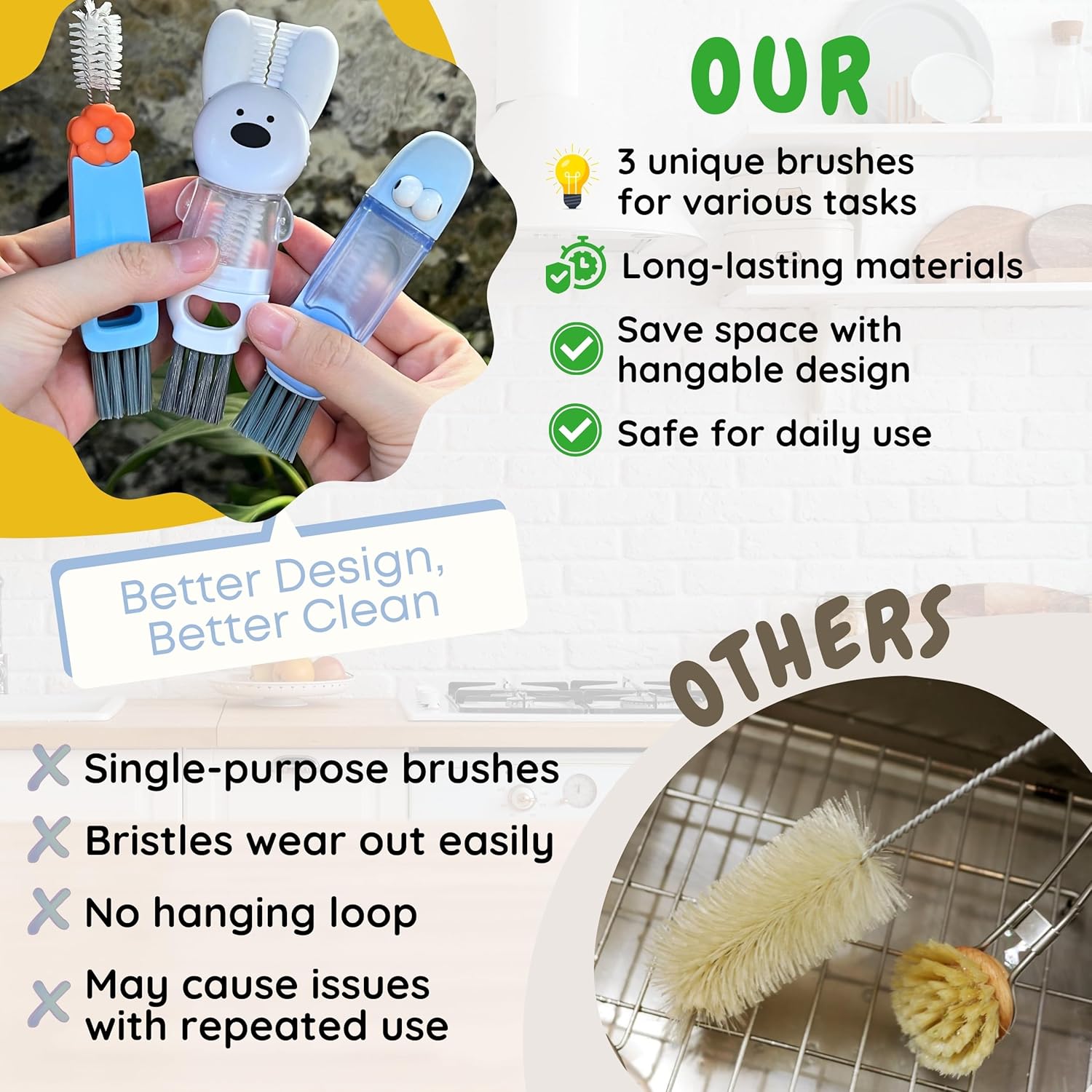 Cup Lid Cleaning Brush