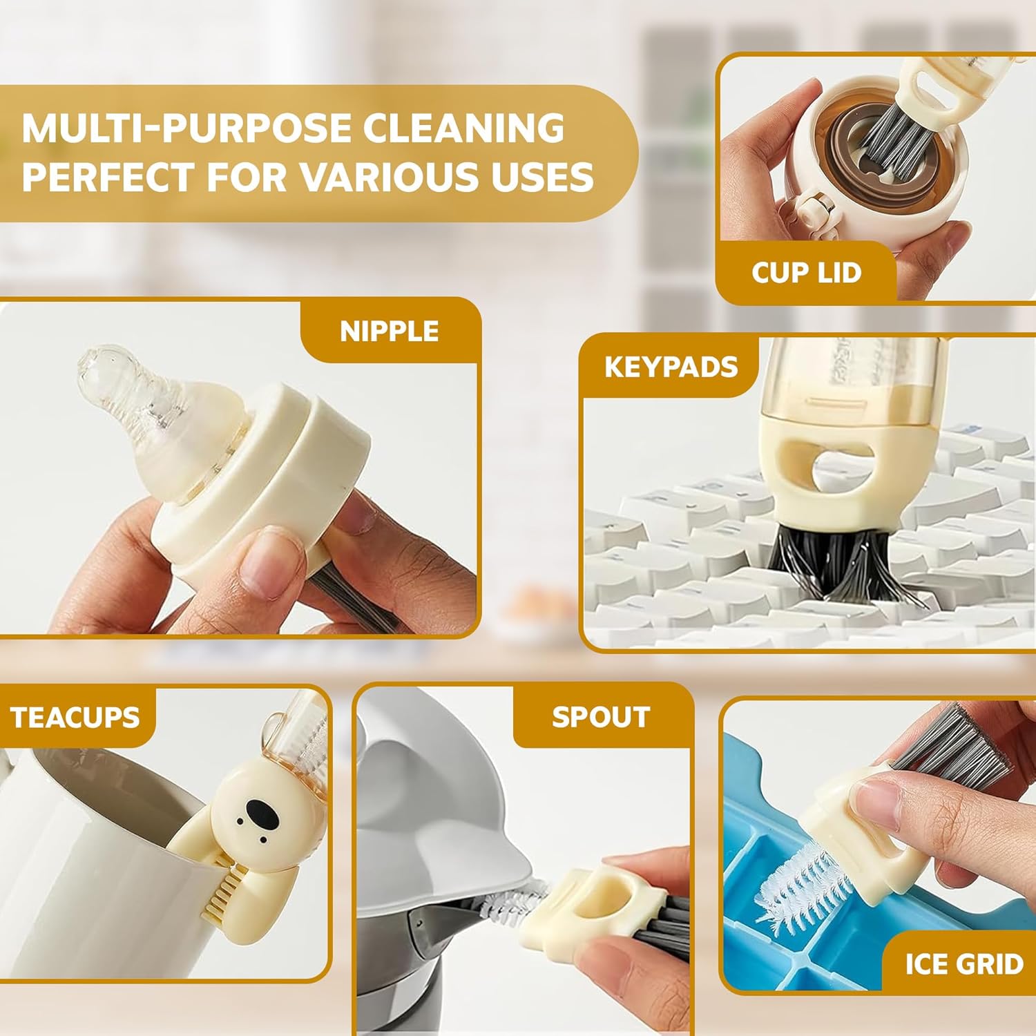 Cup Lid Cleaning Brush