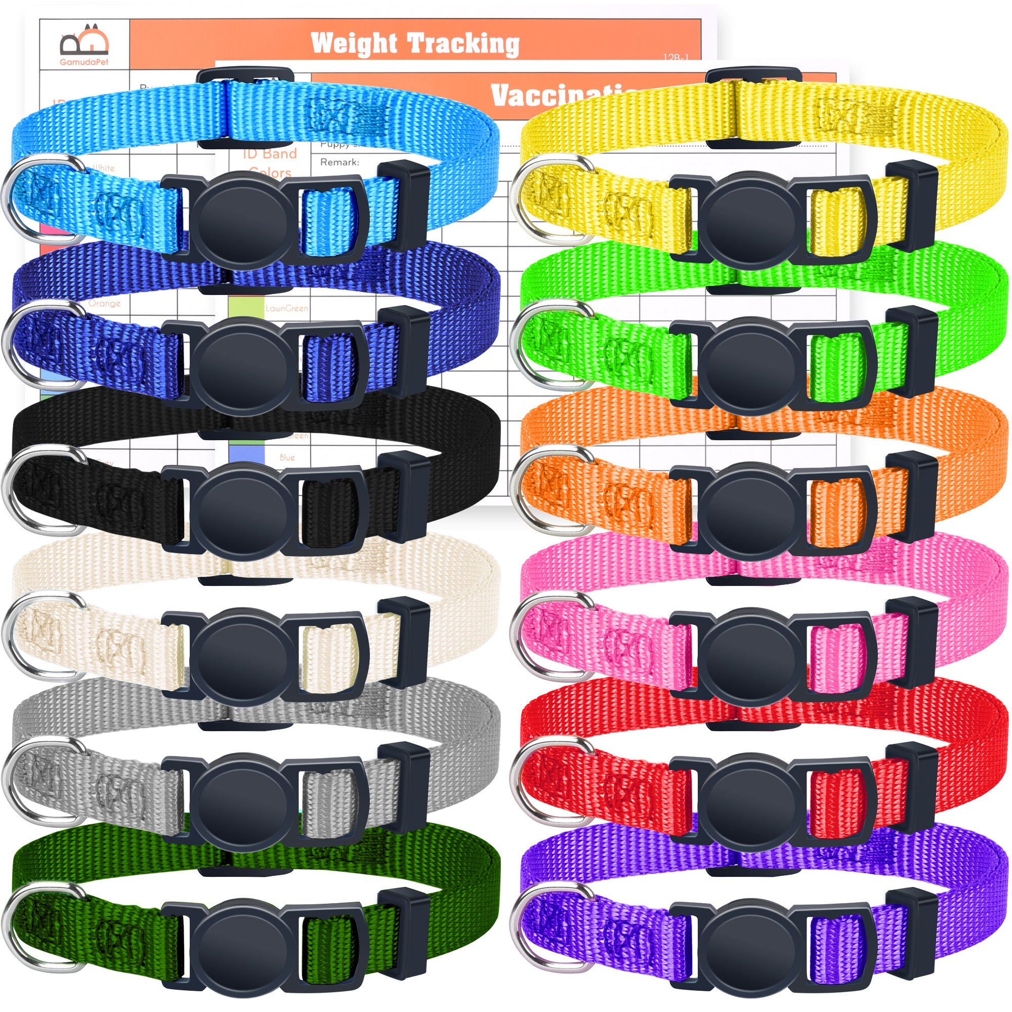 Puppy Collars Breakaway - set of 12