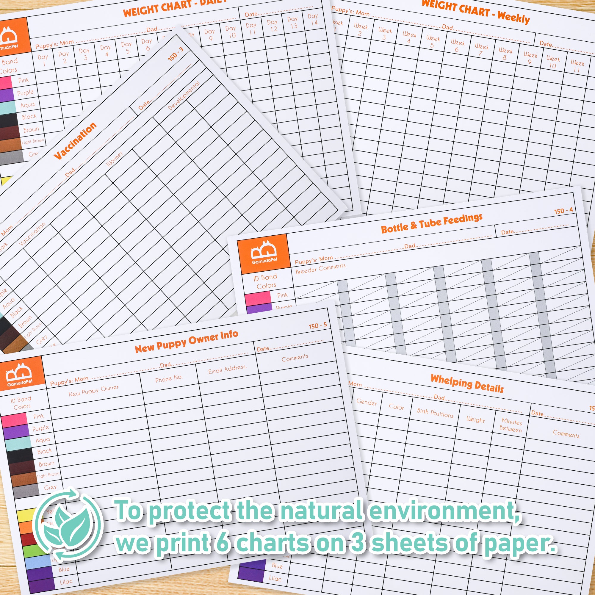 Puppy Collars Velcro - set of 15